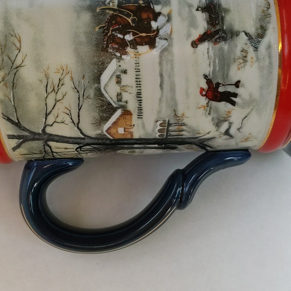 Vintage 1990 Budweiser Handcrafted Clydesdale Stein Beer Mug w/Handle - Picture 9 of 15